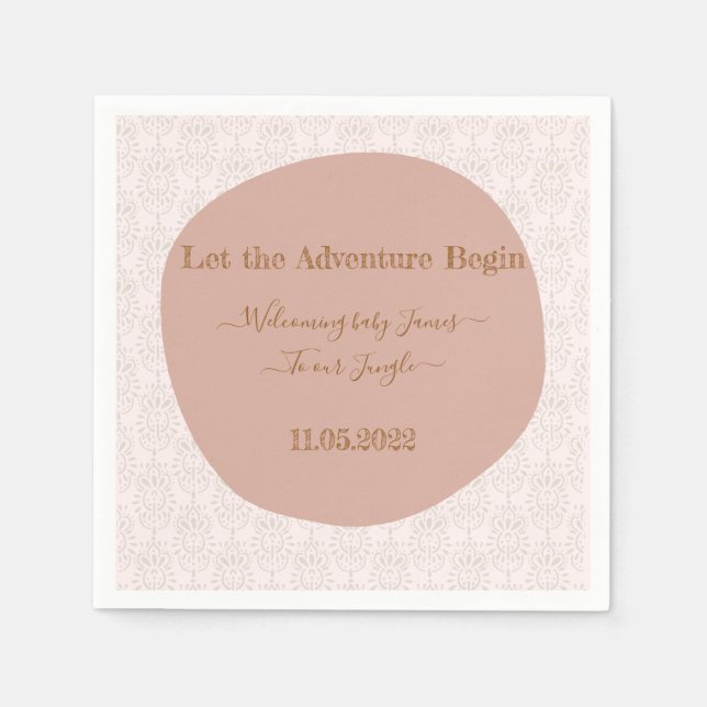 Bem-vindos aos guardanapos chás de fraldas da selv (Frente)