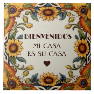 Bem-vindos Minha Casa É Sua Casa Girassóis Floral