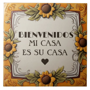 Bem-vindos Minha Casa É Sua Casa Girassol Amarelo