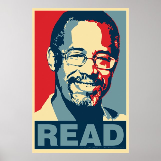 Ben Carson "Read" Obama Parody Poster (Frente)