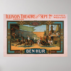 Ben-Hur no poster do teatro do Illinois de Chicago