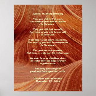 Bênção Apache de Poster 11" x Matte de 14"