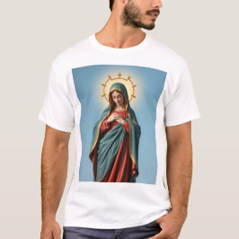 Bênção da Virgem Maria Camiseta Masculina