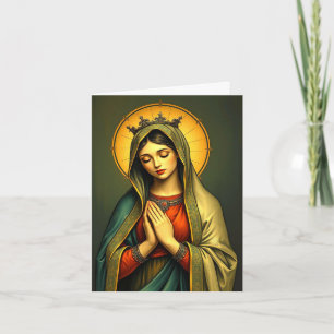Bênção da Virgem Mary - Cartão de Saudação