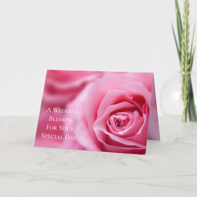 Bênção De Casamento De Cartão De Casamento Para O  (Frente)