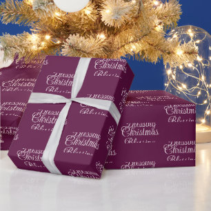 Bênção de Natal Profundo Papel de Presente de Na