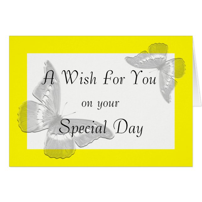 Bênção irlandesa: Asas de uma Cartão de Borboleta (Frente Horizontal)