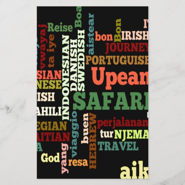 Bênçãos internacionais de Viagem (Frente)