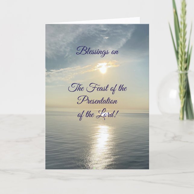 Bênçãos no Banquete da Apresentação, Cartão (Frente)