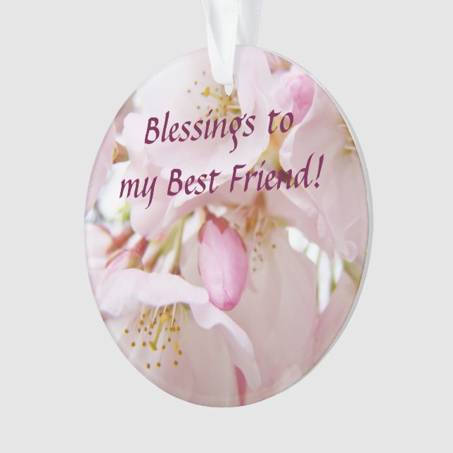 Bênçãos para os enfeites da Melhor Amiga Amigos (Frente)