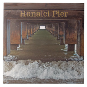 "BENEATH HANALEI PIER" (KAUAI)