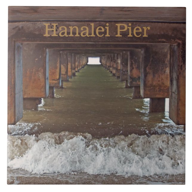 "BENEATH HANALEI PIER" (KAUAI) (Frente)