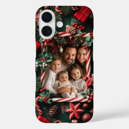 Bengala de Natal Festiva com Foto Personalizada