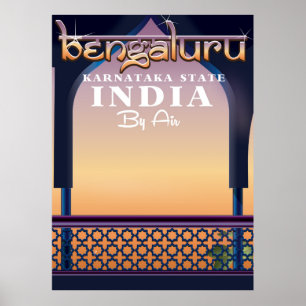 Bengaluru, poster de viagens da Índia