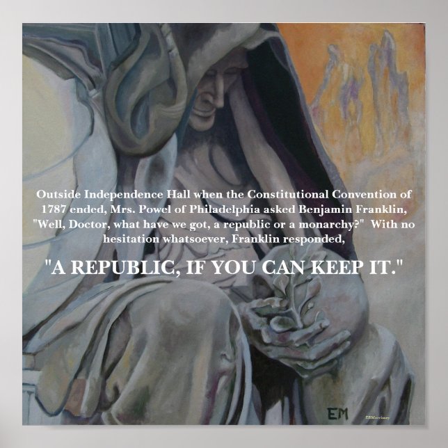 BENJAMIN FRANKLIN POSTER (Frente)