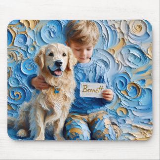 BENNETT ~ Aniversário Ouro Retriever ~ Mousepad