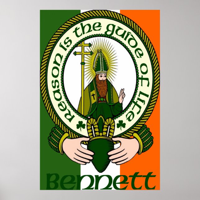 Bennett Clan Motto Poster Impressão (Frente)