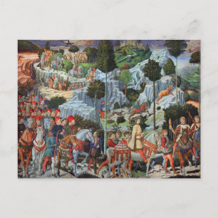 Benozzo Gozzoli - Jouney do cartão postal Magi