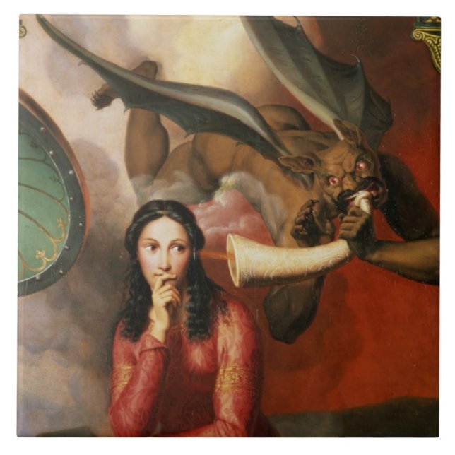 Bens e o mal: o diabo que tenta uma jovem mulher, (Frente)