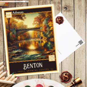 Benton, Arkansas Cartão Postal Antigo