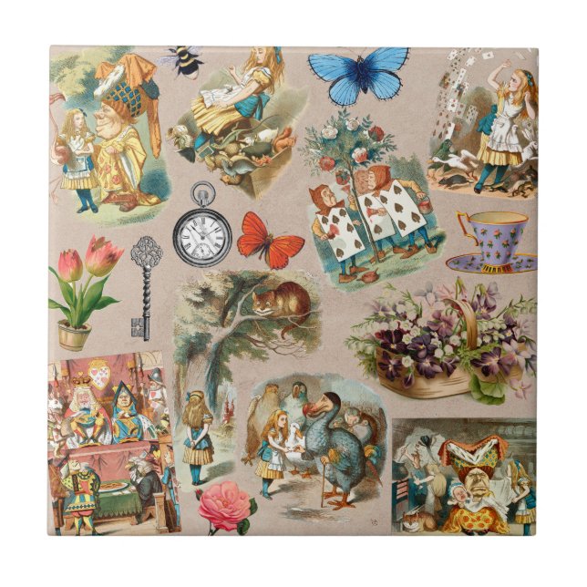Berçário Alice Colorido Clássico Wonderland Século (Frente)