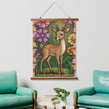 Berçário de Fawn Personalizável - Bem-vindo ao Mun