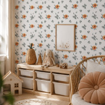 Berçário Floral e Verdejante de Terracota Boho Fof