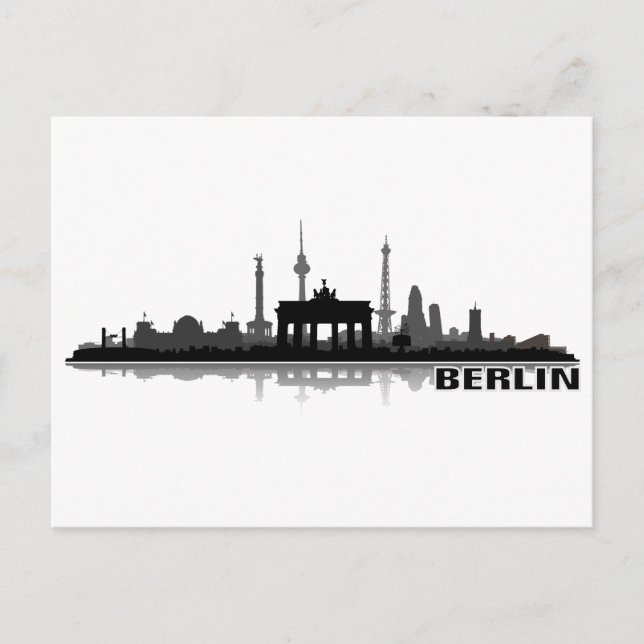Berlim cidade Skyline - cartão postal (Frente)