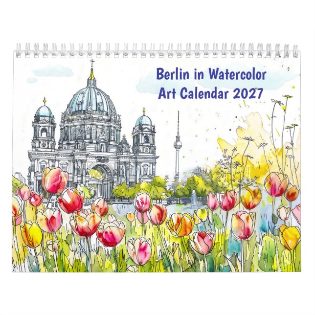 Berlim em Aquarela – Calendário de Arte (Capa)