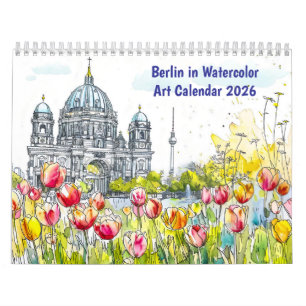 Berlim em Aquarela – Calendário de Arte 2026