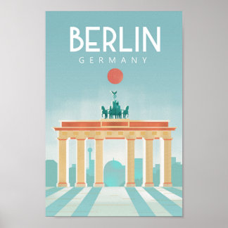 Berlin Germany travel poster