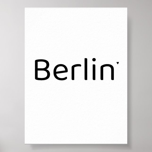 Berlin - minimalistic typography poster (Frente)