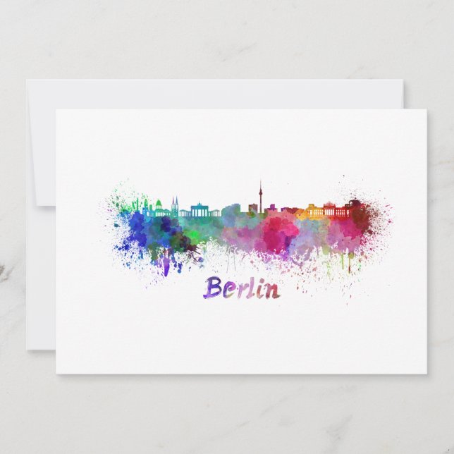Berlin skyline in watercolor (Frente)