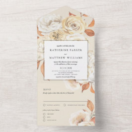 Bermudo de outono Floral + Casamento Ecru