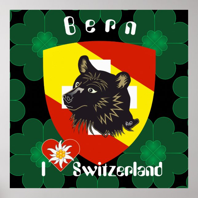 Berna, Berna, Berna, Bärn, Schweiz, Suisse, Poster (Frente)