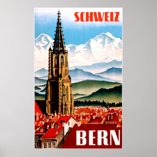 Berna, poster de viagens de Suiça