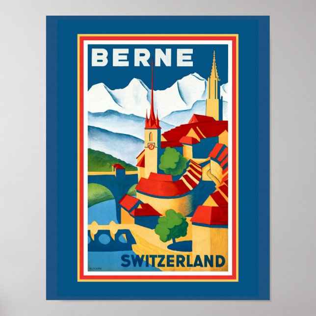 Berne, Poster de Suiça (Frente)