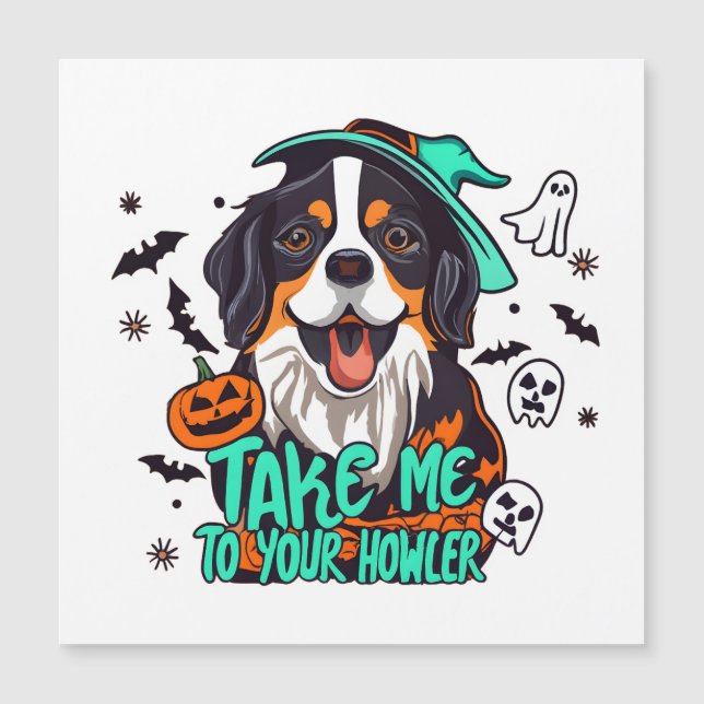 Bernese Assustador de Halloween: Leve-me ao Seu Ui (Frente)