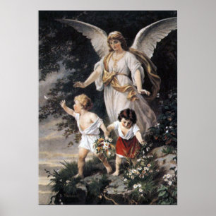 Bernhard Plockhorst - O Impressão de Anjo Guardi