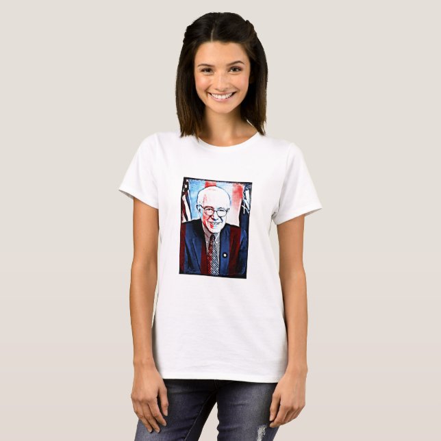 Bernie Sanders apoia camisa de arte digital (Frente Completa)