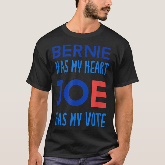 Bernie Tem O Meu Coração Camisa Engraçada Eleição  (Frente)