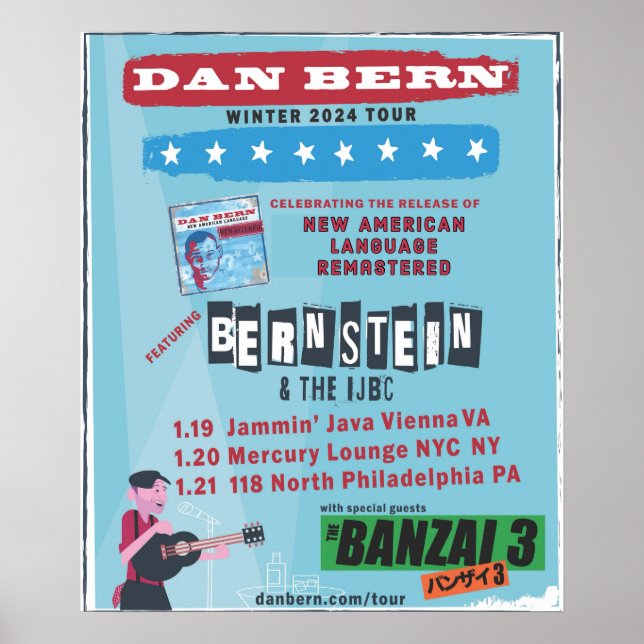 Bernstein & the IJBC Winter Tour 2024 Poster (Frente)