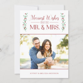 Berries de feliz | Cartões de foto de Natal recém-