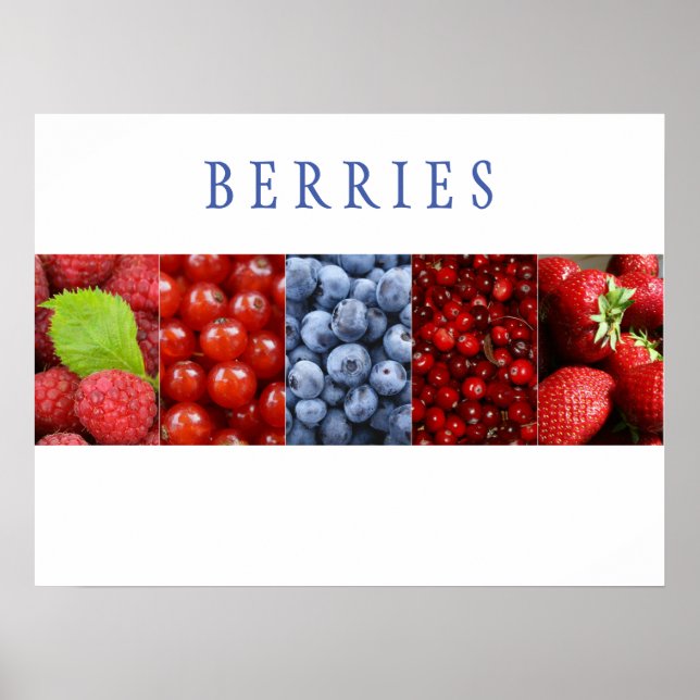 Berries Kitchen Art Poster (Frente)
