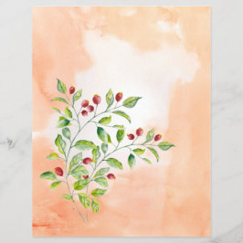 Berries Rosa e Folhagem Verde