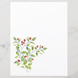 Berries Rosa e Folhagem Verde