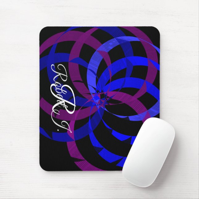 Berry Blend Geometric Mouse Pad (Com mouse)