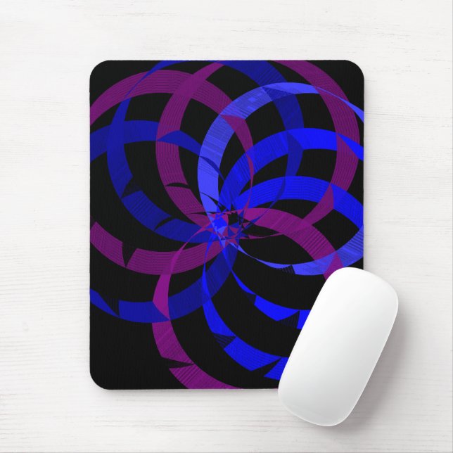 Berry Blend Geometric Mouse Pad (Com mouse)
