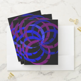 Berry Blend Geometric Pocket Folder Set