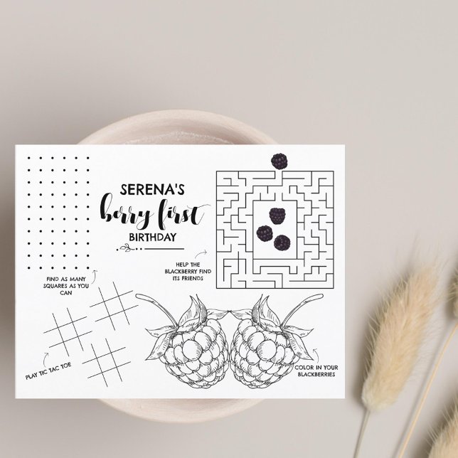Berry First Birthday | Kids Activity Blackberry (Criador carregado)